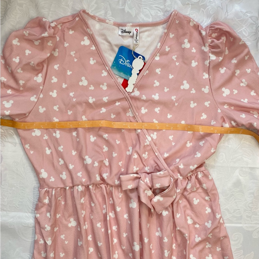 PatPat Pink Long Sleeve Wrap Midi Dress with Bow - Picture 9 of 11